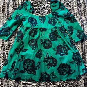 18-24M Janie and Jack Green and Navy Dress